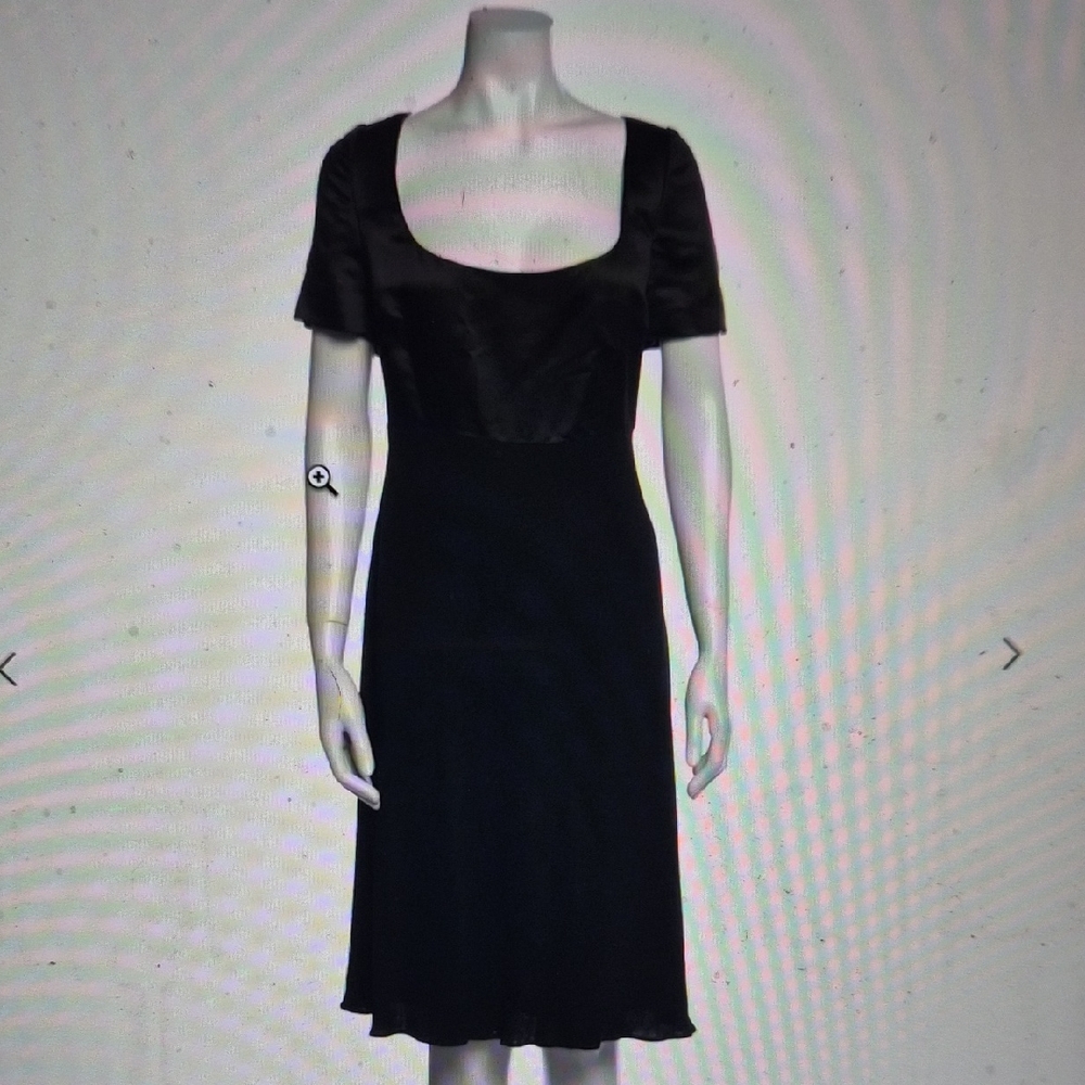 Badgley Mischka Elegant Black Midi Dress
